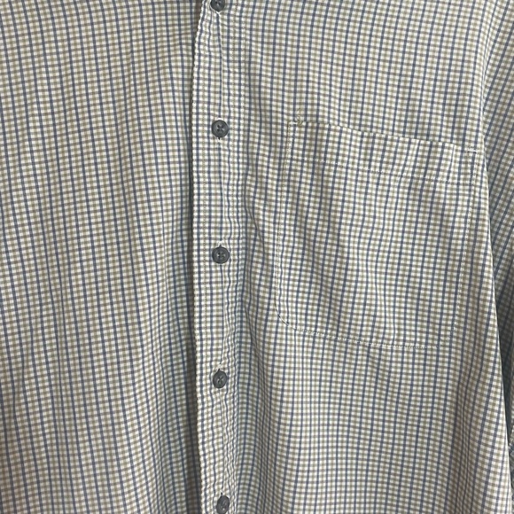 Nordstrom Men’s Button Down White, Blue & Green Shirt Size L 15 Neck - Picture 4 of 4